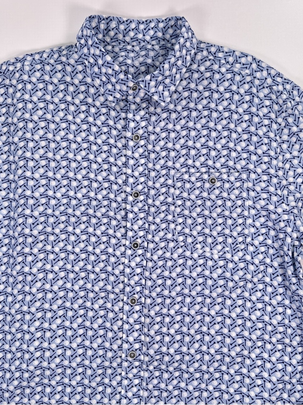 Age Of Wisdom Men’s Golf Print Short Sleeve Button Up Modal Shirt
large - Picture 4 of 11